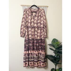 Faherty Idina Block Print Kingsley Dress S